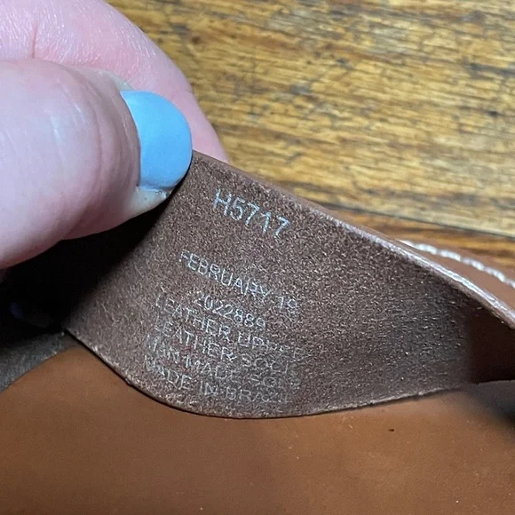 EUC Madewell Women's Boardwalk Ankle-Strap Sandal in English Saddle Size 9 - Picture 10 of 10